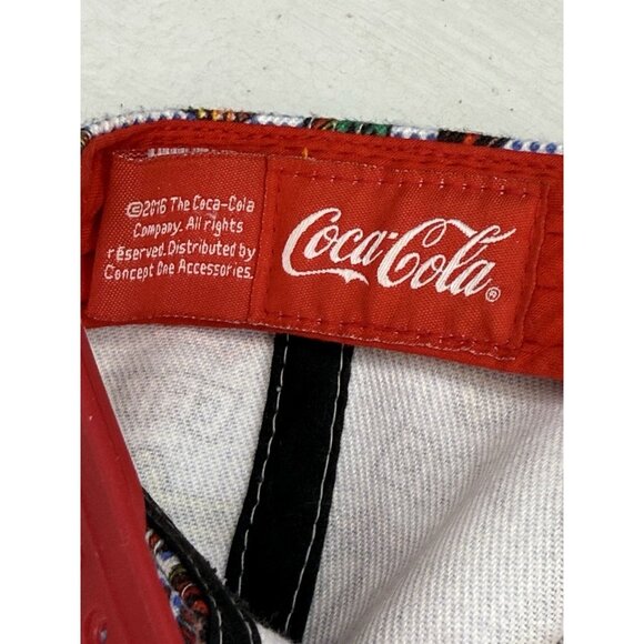 Coca-Cola “Enjoy Coke” Comic Print Snapback Hat by Concept One Accessories - Picture 2 of 8